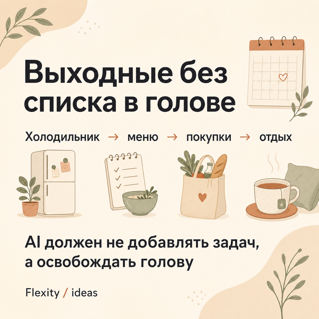 Выходные без списка в голове: как AI может помогать в быту и планировании